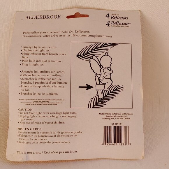 VINTAGE NOMA 4 Add on Reflectors Angel Reflectors BNIP Alderbrook - Picture 2 of 5